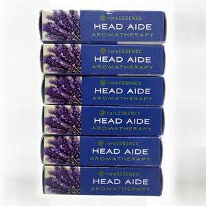 6 Pack Rare Essence Head Aide Pure Essential Oil Roll On 0.33 Oz